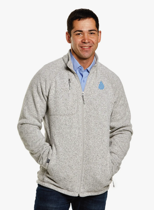 Pure - Men's Full Zip Sweater Knit Fleece