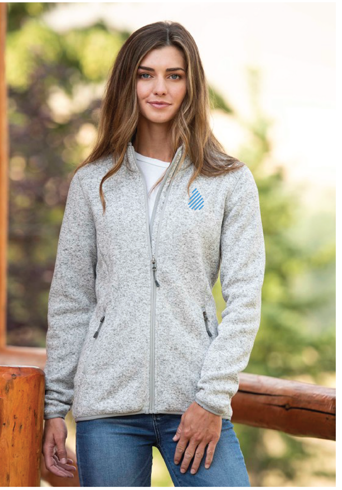 Pure - Women's Sweater-Knit Fleece Jacket